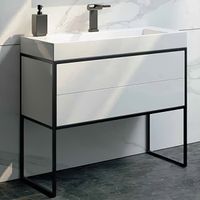 Тумба под раковину Clarberg Logic 90 Белая арт-LOG0109N — фото 1, Тумбы под раковину