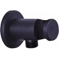 Шланговое подключение Paffoni с держателем для душа Черный матовый арт-ZSUP031NO — фото 1, Шланговые подключения