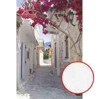 Фреска Ortograf Городской пейзаж 3413 Фактура бархат FX Флизелин (1,8*2,7) Бежевый/Розовый, Город/Цветы арт-3413 (бархат FX) — фото 1, Фрески