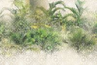 Товар: Фреска Ortograf Oasis 32725 Фактура флок FLK Флизелин (4*2,7) Бежевый/Зеленый, Листья/Геометрия арт-32725 (флок FLK) - фото 2 Фреска Ortograf Oasis 32725 Фактура флок FLK Флизелин (4*2,7) Бежевый/Зеленый, Листья/Геометрия арт-32725 (флок FLK) — фото 2, Фрески