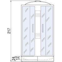 Душевая кабина River Amur 90x90 МТ с поддоном арт-10000001439 — фото 13, Душевые кабины