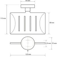 Товар: Мыльница Bemeta Neo Нержавеющая сталь арт-104208085 - фото 3 Мыльница Bemeta Neo Нержавеющая сталь арт-104208085 — фото 3, Мыльницы