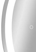 Зеркальный шкаф Континент Torneo Black LED 70 с подсветкой Черный арт-МВК084 — фото 5, Зеркальные шкафы в ванную