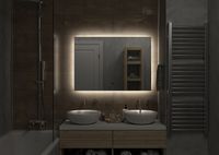 Зеркало Континент Trezhe 1000x700 с подсветкой с бесконтактным выключателем арт-ЗЛП400 — фото 7, Зеркала в ванную комнату