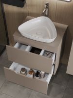 Тумба с раковиной Orange Line 60 подвесная Латте матовый арт-Li-60TuLMDF+B07-500W — фото 4, Тумбы с раковиной