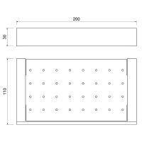 Металлическая полка Timo Petruma Хром арт-15222/00 — фото 2, Полки для ванной и душа