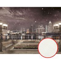 Фреска Ortograf Небоскребы 34145 Фактура флок FLK Флизелин (3,5*2,7) Бежевый/Серый, Город арт-34145 (флок FLK) — фото 1, Фрески