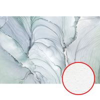 Фреска Ortograf Fluid art 34217 Фактура бархат FX Флизелин (4*2,7) Бирюзовый/Серый, Абстракция арт-34217 (бархат FX) — фото 1, Фрески