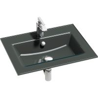 Раковина Jacob Delafon Vox 60 Серая арт-EB2105-DD2 — фото 1, Раковины встраиваемые сверху