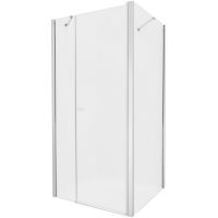 Душевой уголок New Trendy New Soleo Chrome 90x110 профиль Хром стекло прозрачное арт-K-0695 — фото 1, Прямоугольные душевые уголки