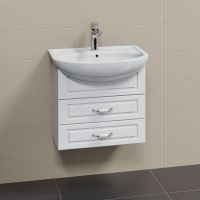 Тумба под раковину СанТа Верона 60 подвесная Белая арт-700191 — фото 2, Тумбы под раковину