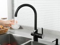 Смеситель для кухни Gappo G03-6 Черный матовый Хром арт-G4303-6 — фото 9, Смесители для кухни