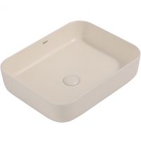 Раковина-чаша Abber Rechteck 50 Светло-бежевая матовая арт-AC2202MBE — фото 3, Раковины накладные