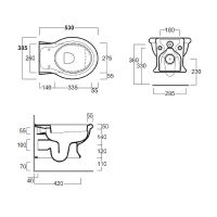 Унитаз Simas Lante LA18bi rimless подвесной Белый без сиденья арт-LA18birimless — фото 11, Подвесные унитазы