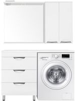 Товар: Тумба под раковину Style Line Жасмин 120 с 3 ящиками Белая арт-ЛС-00000644 - фото 2 Тумба под раковину Style Line Жасмин 120 с 3 ящиками Белая арт-ЛС-00000644 — фото 2, Тумбы под раковину