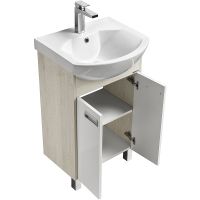 Тумба под раковину Aquaton Бекка PRO 50 Белый Дуб сомерсет арт-1A210801BAC20 — фото 3, Тумбы под раковину