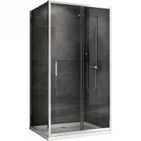 Душевой уголок Abber Schwarzer Diamant 120x100 профиль Хром стекло прозрачное арт-AG301205-S1005 — фото 2, Прямоугольные душевые уголки