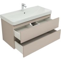 Тумба под раковину Aquanet Вега 2.0 100 подвесная Бежевая арт-337939 — фото 5, Тумбы под раковину