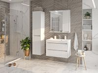 Товар: Зеркало со шкафом Brevita Balaton 80 R с подсветкой Белое матовое арт-BAL-04080-01-П - фото 5 Зеркало со шкафом Brevita Balaton 80 R с подсветкой Белое матовое арт-BAL-04080-01-П — фото 5, Зеркальные шкафы в ванную