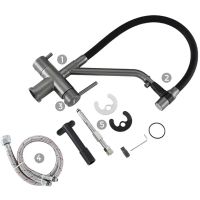 Смеситель для кухни Gappo Оружейная сталь Черный арт-G4398-89 — фото 10, Смесители для кухни