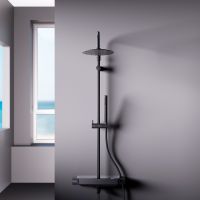 Душевая система Damixa Scandinavian Pure Черная матовая арт-936730300 — фото 3, Душевые стойки