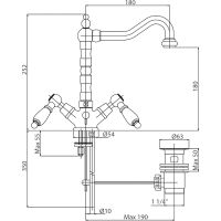 Смеситель для раковины Cezares Бронза арт-FIRST-LS2-02-Bi — фото 3, Смесители для раковины