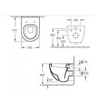 Унитаз Esbano Azul подвесной Черный матовый с сиденьем Микролифт арт-ESUPAZULBM — фото 3, Подвесные унитазы