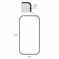 Товар: Зеркало Bond Loft 60x120 с подсветкой Черное глянцевое с бесконтактным выключателем арт-M35ZE-60120 - фото 12 Зеркало Bond Loft 60x120 с подсветкой Черное глянцевое с бесконтактным выключателем арт-M35ZE-60120 — фото 12, Зеркала в ванную комнату