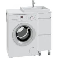 Тумба под раковину СанТа Марс 90 Белая арт-700321 — фото 1, Тумбы под раковину