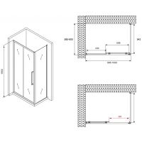 Товар: Душевой уголок Abber Schwarzer Diamant 100x60 профиль Хром стекло матовое арт-AG30100MH-S60M - фото 5 Душевой уголок Abber Schwarzer Diamant 100x60 профиль Хром стекло матовое арт-AG30100MH-S60M — фото 5, Прямоугольные душевые уголки