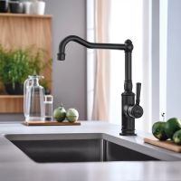 Смеситель для кухни Aquatek Классик Черный матовый арт-AQ1580MB — фото 2, Смесители для кухни