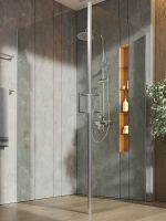 Душевой уголок Orange 100x100 профиль Хром стекло прозрачное арт-E04-100TCR — фото 3, Квадратные душевые уголки