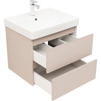 Тумба под раковину Aquanet Вега 2.0 60 подвесная Бежевая арт-337941 — фото 4, Тумбы под раковину