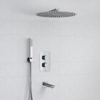 Душевая система WasserKRAFT с термостатом Хром арт-A178644 Thermo — фото 13, Встраиваемые душевые комплекты