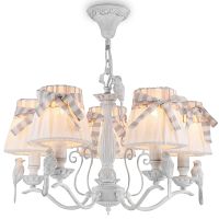 Люстра Maytoni Elegant Bird Льняная Белый антик арт-ARM013-05-W — фото 1, Люстры