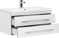 Тумба с раковиной Aquanet Верона 90 подвесная Белая арт-212866 — фото 3, Тумбы с раковиной