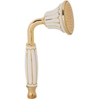 Ручной душ Migliore Olivia Золото Белый декор Золото арт-19025 — фото 1, Лейки для душа