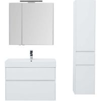 Товар: Тумба с раковиной Aquanet Бруклин 85 подвесная Белая арт-212598 - фото 7 Тумба с раковиной Aquanet Бруклин 85 подвесная Белая арт-212598 — фото 7, Тумбы с раковиной