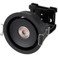 Товар: Встраиваемый светильник Arlight Simple Черный арт-026871 - фото 1 Встраиваемый светильник Arlight Simple Черный арт-026871 — фото 1, Точечные светильники