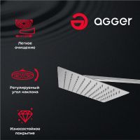Душевая система Agger Great Хром арт-A2893300 — фото 2, Душевые стойки