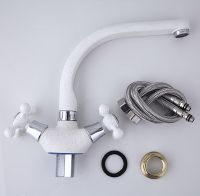 Товар: Смеситель для кухни Frap H5408 Белый арт-F5408-8 - фото 7 Смеситель для кухни Frap H5408 Белый арт-F5408-8 — фото 7, Смесители для кухни