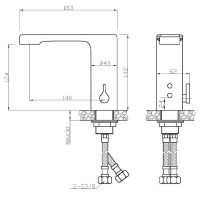Смеситель для раковины Nofer Черный матовый арт-07260M.N — фото 2, Смесители для раковины