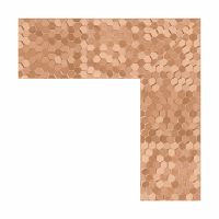 Зеркало Evoform Definite 66х66 в багетной раме - Соты медь 70 мм арт-BY 3146 — фото 3, Зеркала в ванную комнату