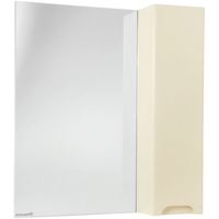 Зеркало со шкафом Bellezza Андрэа 65 R Бежевое арт-4619010001073 — фото 1, Зеркальные шкафы в ванную
