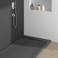 Душевой поддон из искусственного камня Vincea 120x80 Антрацит арт-VST-4SRL8012A — фото 3, Душевые поддоны из искусственного камня