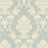 Обои Bernardo Bartalucci Palazzo Винил на флизелине (1,06*10,05) Бежевый/Голубой, Дамаск арт-5045-5 — фото 1, Обои для стен