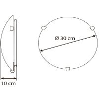 Потолочный светильник Artelamp Symphony Белый Хром арт-A3430AP-1CC — фото 4, Накладные светильники