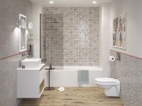 Керамическая вставка Cersanit Atlas серый 20x60 см арт-AT2O091DT — фото 8, Керамическая плитка