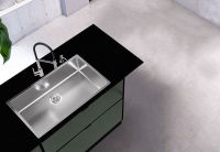 Кухонная мойка Alveus Nox 60 BRS 740x440x200 Брашированная сталь арт-1149927 — фото 4, Кухонные мойки