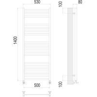 Товар: Водяной полотенцесушитель Terminus Палермо П18 500х1400 Хром, нижнее подключение, G 1/2" ВР, с комплектом вентилей арт-4670078530783 - фото 4 Водяной полотенцесушитель Terminus Палермо П18 500х1400 Хром, нижнее подключение, G 1/2" ВР, с комплектом вентилей арт-4670078530783 — фото 4, Водяные полотенцесушители